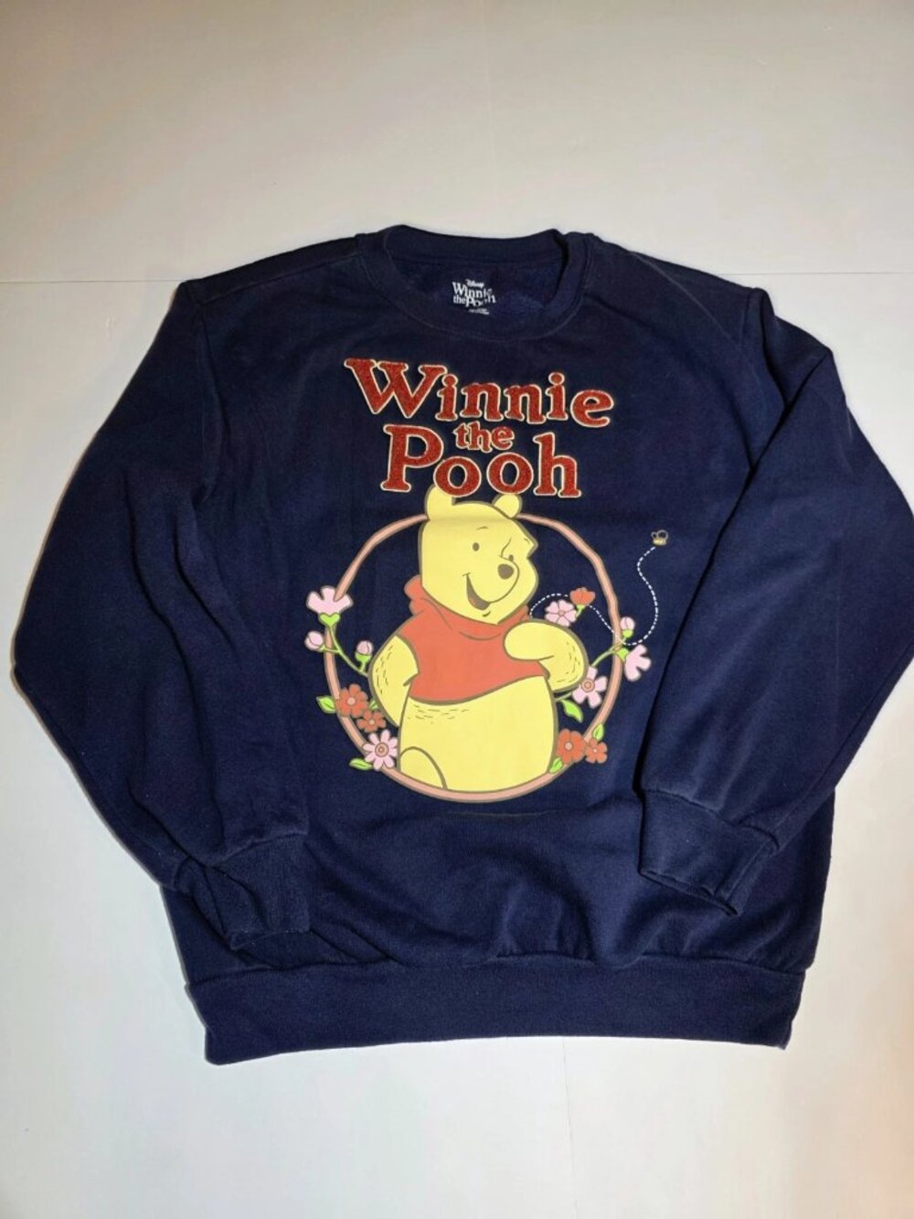 Winnie The Pooh Sweatshirt SM 3D Disneyland Park Size Small, Vintage